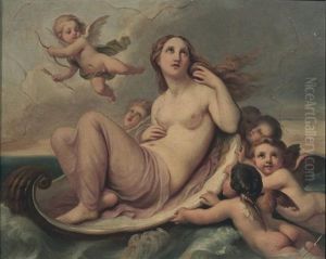 Le Triomphe De Venus by Theophile August Vauchelet
