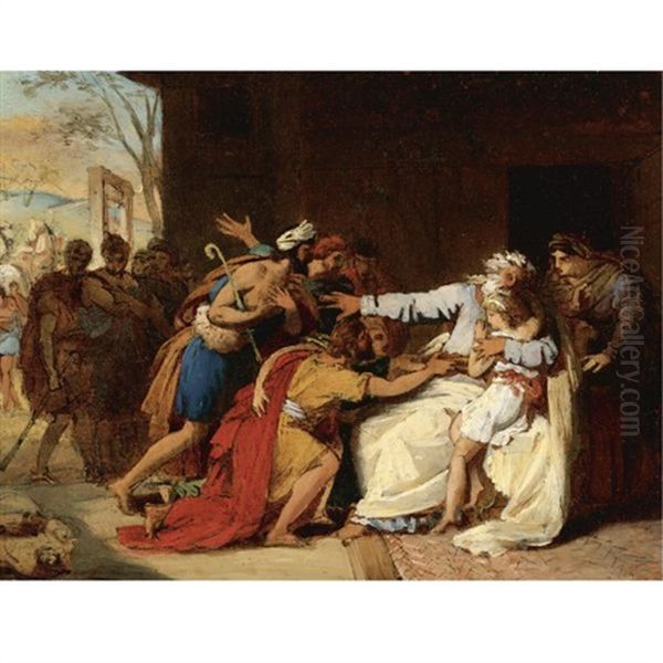 Jacob Refusing To Send Benjamin Away - view 1