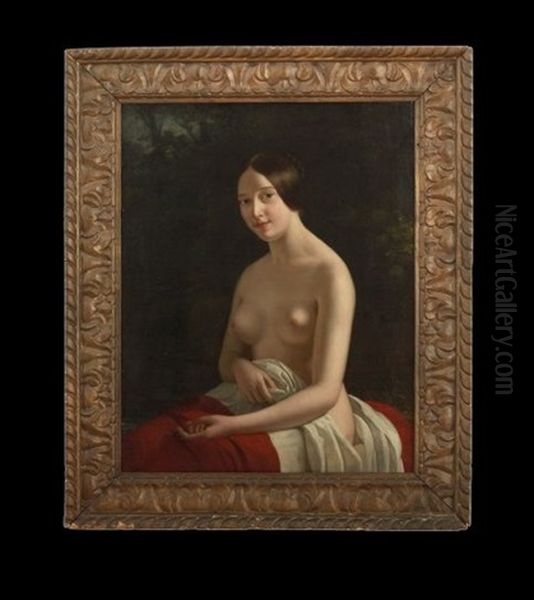 Portrait Of A Young Woman, Partially Draped - view 1