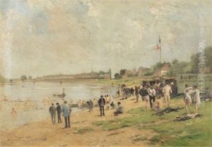 Port A L'anglais, 1895 by Pierre Louis Leger Vauthier