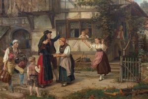 The Bridal Couple by Marc Louis Benjamin Vautier the Elder
