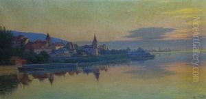 Grandson, Le Lac De Neuchatel Avec Le Jura A L'arriere by Alexis Vautier