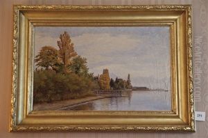 Vue D'ouchy De La Plage De Bellerive by Alexis Vautier