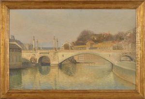 Geneve, Pont De La Coulouvreniere by Otto Vautier
