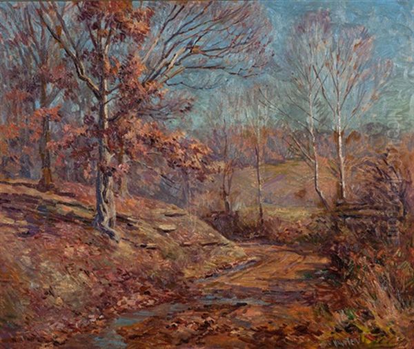 Fall Landscape With Path - view 1