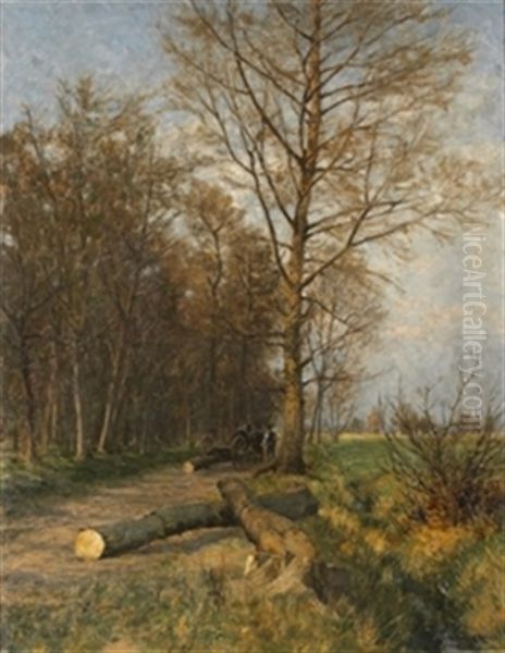 Paisaje Con Camino Y Arboles - view 1