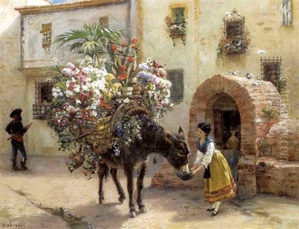 La Marchande De Fleurs A Seville - view 1