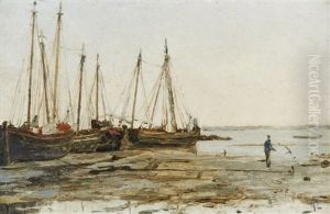 Praia Com Barcos by Joao Vaz