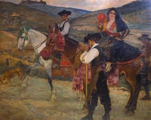 De Camino A La Romeria by Carlos Vazquez