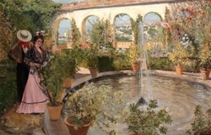 Pareja En El Patio