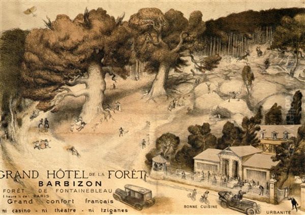 Affiche Du Grand Hotel De La Foret De Barbizon - view 1