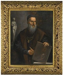 Portrait Of Titian, Half-length by Pietro della Vecchia