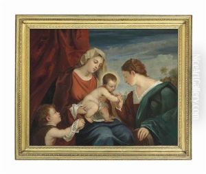 The Mystic Marriage Of Saint Catherine by Francesco Vecellio