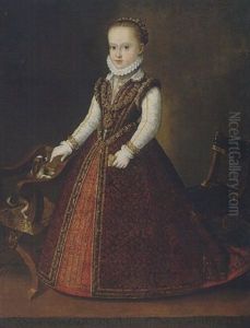 Portrait Of Anna Caterina Gonzaga by Orazio Vecellio