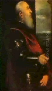 Vermutliches Bildnis Des Venezianishen Prokuratos Sebastiano Venier by Orazio Vecellio