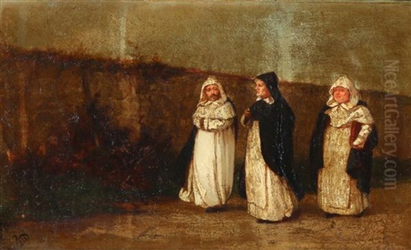 Landscape With Three Monks - view 1