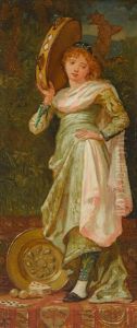Study For Dancing Girl by Elihu Vedder