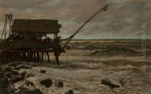 Fishing Hut Off Pierhead, Viareggio, Italy