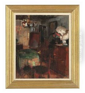 The Artist's Studio by Herman Albert Gude Vedel