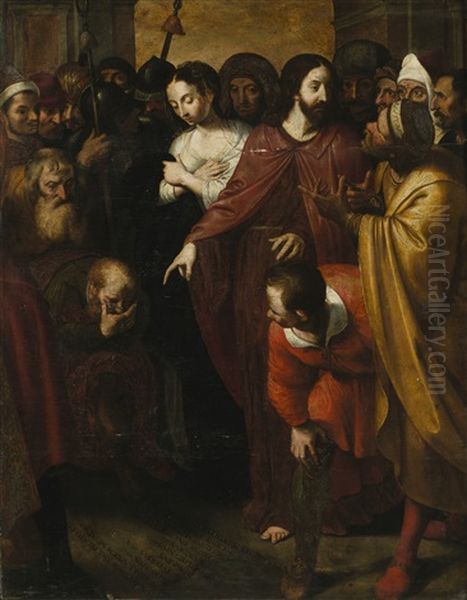 Christ And The Adulterous Woman - view 1