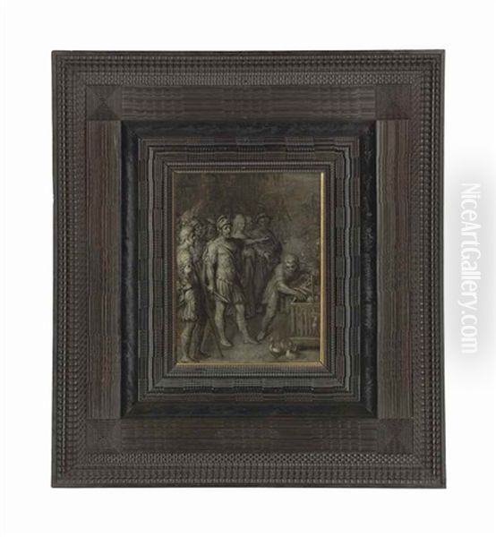 A Roman Emperor Consulting An Oracle - view 1