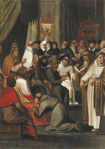 Monks Having An Audience With The Pope by Otto Octavius van Veen