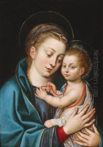 Madonna And Child by Otto Octavius van Veen