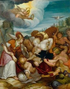 Allegory Of The Temptation Of Youth by Otto Octavius van Veen