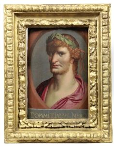 Portrait Of Emperor Nero; And Portrait Of Emperor Otho (2) by Otto Octavius van Veen