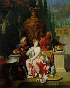 Susannah And The Elders by Pieter van Veen