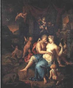 Venus Et Adonis by Pieter van Veen