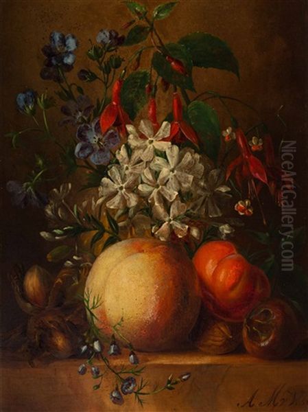 Still Life With Flowers And Fruits - view 1
