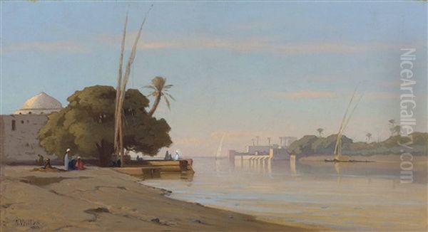 Mosque On The Banks Of The Nile - view 1