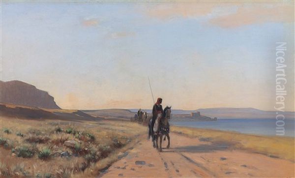 An Arab On Horseback - view 1
