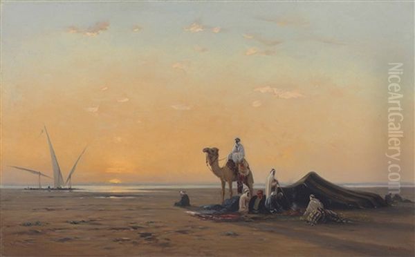 Arab Encampment By The Nile - view 1