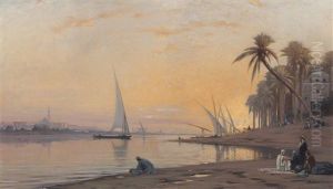 Arabs On Banks Of The Nile