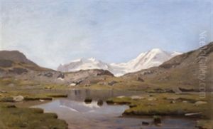 Le Mont Rose by Auguste Louis Veillon