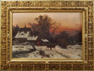 Schmiede Im Winter by Hugo Veit