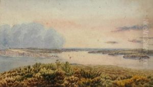 D.stocks Sydney Harbour From North Shore by John Ernest Breun