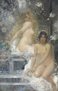 Two Nymphs Two Nymphs