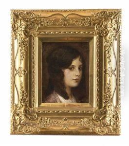 Portrat Einer Jungen Frau by Eduard Veith