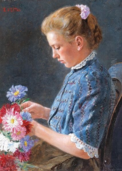 Viennese Girl From The Naschmarkt 1903 - view 1