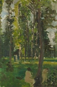Madchen Im Park by Rudolf Vejrych