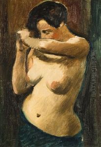 Sich Kammende Frau by Rudolf Vejrych