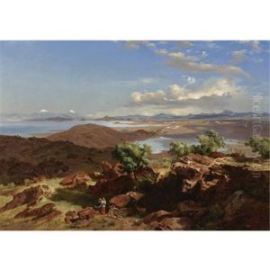 El Valle De Mexico Desde El Cerro De Santa Isabel (the Valley Of Mexico From The Hillside Of Santa Isabel) by Jose Maria Velasco