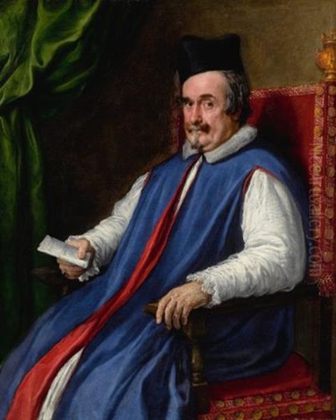 Portrait Of Monsignor Cristoforo Segni (d. 1661), Maggiordomo To Pope Innocent X - view 1