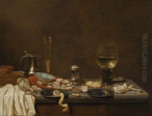 Still Life With Oysters And Smoking Supplies