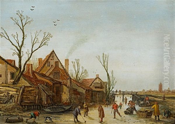 Landschaft Mit Schlittschuhlaufern - view 1