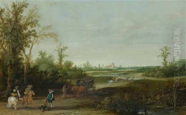 Landscape Scene With A Robbery - view 1