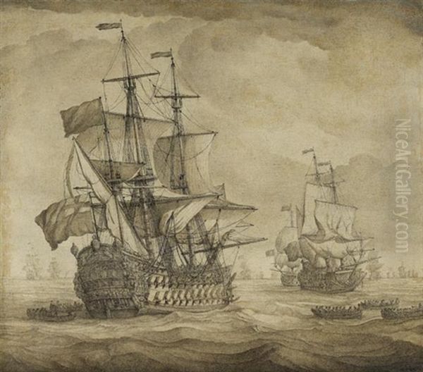 Englische Kriegsschiffe - view 1